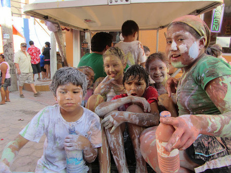 Carnaval in San Pedro: Dancing and Lots & Lots of Paint | Belize in Social Media | Scoop.it