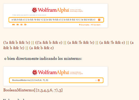 Simplificar funciones l&oacute;gicas (circuitos digitales) con Wolfram Alpha | tecno4 | Scoop.it