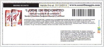 Buoni sconto Kellogg’s Special K | scontOmaggio | Coupon e buoni sconto per la spesa alimentare | Scoop.it