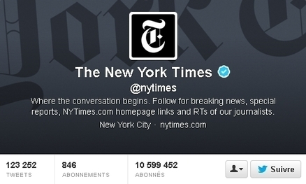 Comment le New York Times utilise Twitter | Community Management | Scoop.it