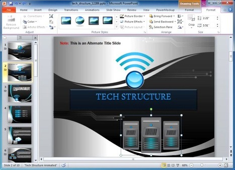 Animated Technology Template For PowerPoint | PowerPoint Presentation Library | Scoop.it