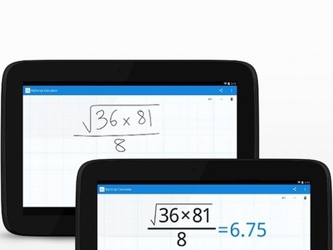 MyScript Calculator – app to allow students to solve problems using handwriting via @ICTmagic | iGeneration - 21st Century Education (Pedagogy & Digital Innovation) | Scoop.it