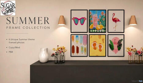 Summer Frame Collection July 2026 Group Gift by Sugar & Spite | Teleport Hub - Second Life Freebies | Second Life Freebies | Scoop.it