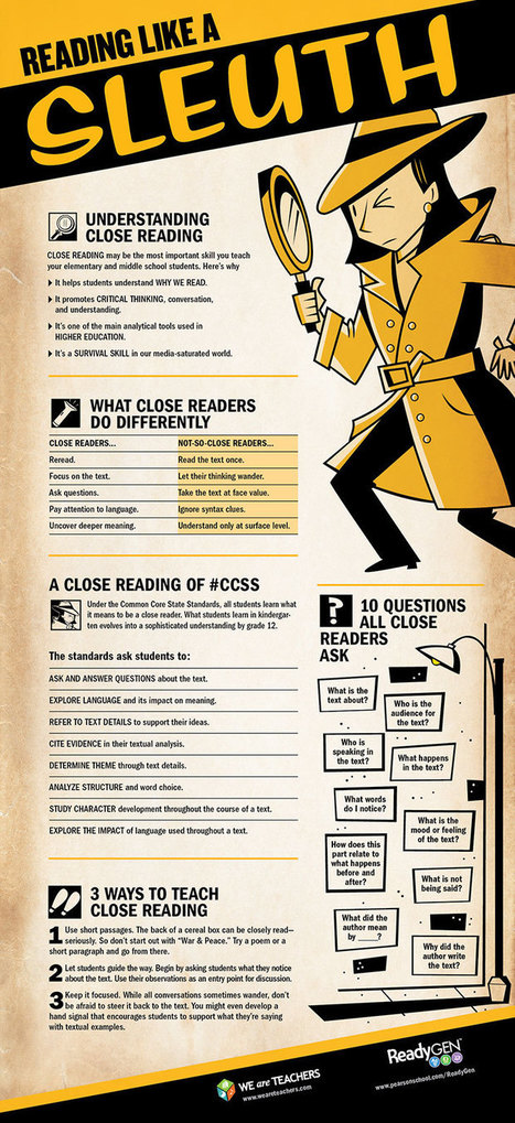 A Beautiful Classroom Poster on Close Reading | Educational Technology and Mobile Learning | Information and digital literacy in education via the digital path | Scoop.it