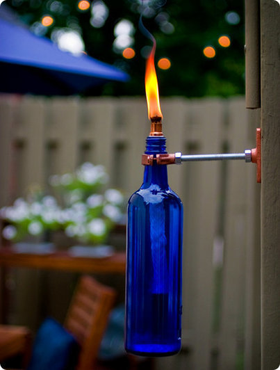 Wine bottle torch | Upcycled Garden Style | Scoop.it