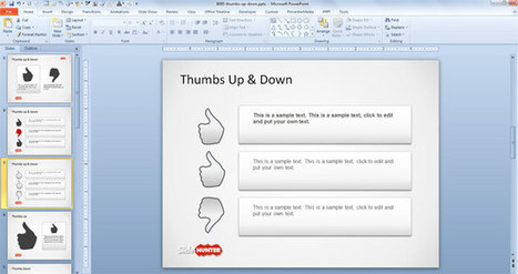 Free Thumbs Up & Down PowerPoint Template - Free PowerPoint Templates - SlideHunter.com | Free Business PowerPoint Templates | Scoop.it