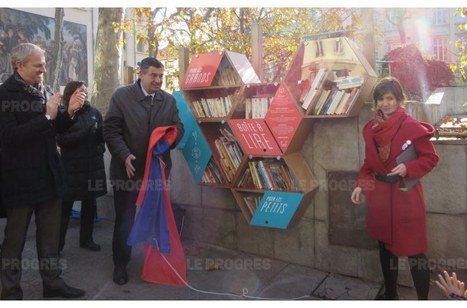 Une bibliothèque à ciel ouvert place Guichard à Lyon | Veille professionnelle des Bibliothèques-Médiathèques de Metz | Scoop.it