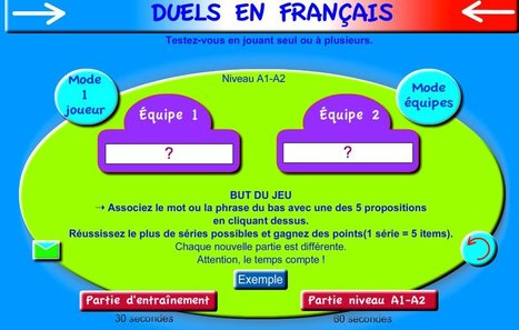 Duel en français: Niveau A1 - A2 | Remue-méninges FLE | Scoop.it
