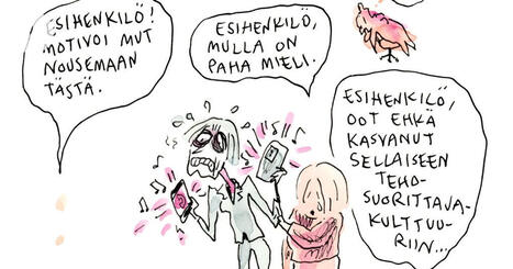 Ville Rannan pilapiirros: Esihenkil&ouml;, opeta mut el&auml;m&auml;&auml;n! | HS.fi | 1Uutiset - Lukemisen t&auml;hden | Scoop.it