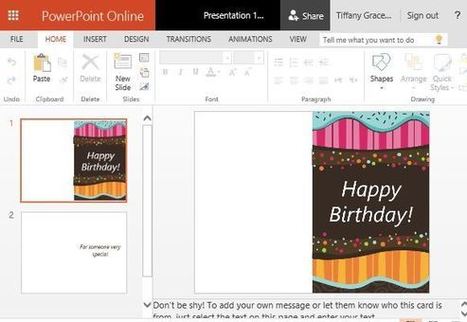 Free Children's Birthday Card Template For PowerPoint | PowerPoint Presentation | PowerPoint presentations and PPT templates | Scoop.it