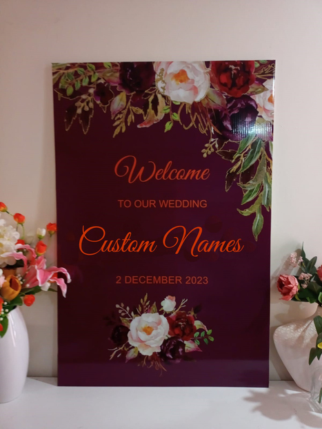 Graceful and Elegant Wedding Party Welcome Sign to Announce the Start of Your Wedding Celebration! | Creative Signage & Innovative Printing Trends | Scoop.it