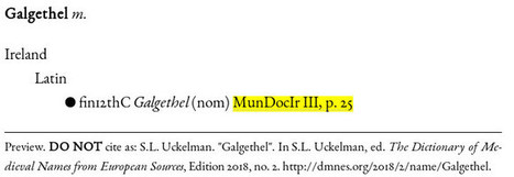 Mystery Monday: Galgethel | Name News | Scoop.it