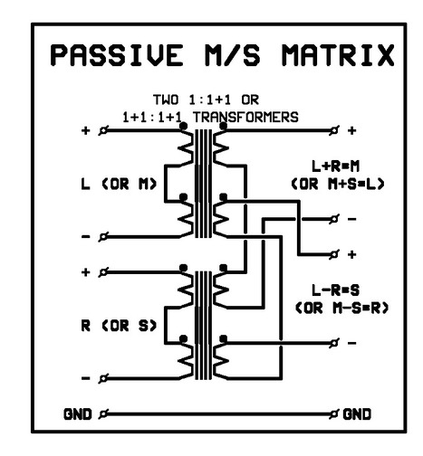 Make a passive mid-side / stereo &ndash; encoder / decoder | DIY Music & electronics | Scoop.it