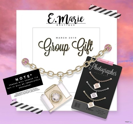Photographer Necklace March 2019 Group Gift by e.marie | Teleport Hub - Second Life Freebies | Second Life Freebies | Scoop.it