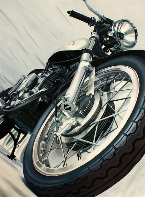Etsy | Vintage Ducati Art 24 x 18 Giclee Of an oil Painting by GarneyGirl | Ductalk: What's Up In The World Of Ducati | Scoop.it