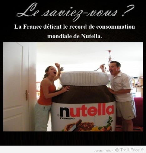 La France Aime Le Nutella Trollface Meme Et