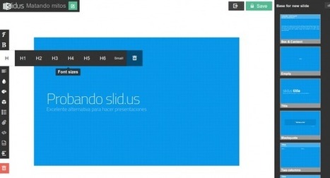 Ya está disponible slid.us, el nuevo sistema para hacer presentaciones en la web | Las TIC y la Educación | Scoop.it