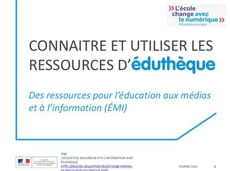 #EMIconf2017 Des ressources pour l’éducation aux médias & à l’information #EMI #Edutheque | Cegep  de La Pocatière sans Frontières | Scoop.it