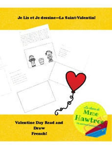 Je lis et je dessine - La Saint-Valentin - Valentine themed read and draw | Primary French Immersion Education | Scoop.it