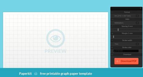 Paperkit : fabriquez des feuilles de papier quadrillé à votre convenance | Le Top des Applications Web et Logiciels Gratuits | Scoop.it