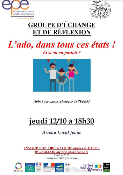 "L'Ados dans tous ses états, et si on en parlait ?" le 12 octobre à Arreau | Vallées d'Aure & Louron - Pyrénées | Scoop.it