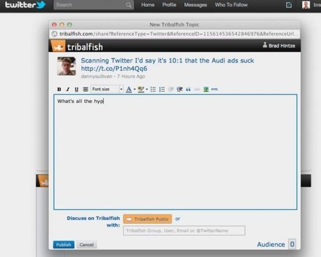 Tribalfish – Transforma Twitter en un sistema de foro de discusión | Utilización de Twitter la Educación | Scoop.it