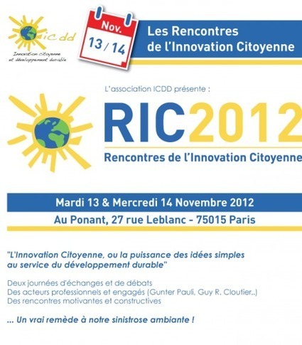 RIC 2013 : les Rencontres de l'Innovation Citoyenne | Innovation Sociale et Entrepreneuriat Social | Scoop.it