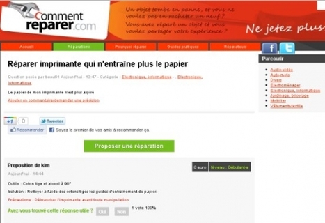 Bonnes Pratiques › CommentReparer.com : l’obsolescence programmée n’est plus une fatalité ! › GreenIT.fr | Innovation sociale | Scoop.it