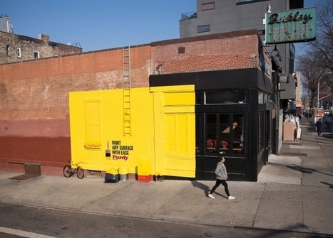 This Paintbrush Brand Covered Everything Within a Billboard-Size Space in Fun NYC Ad | Creative Advertising | Scoop.it