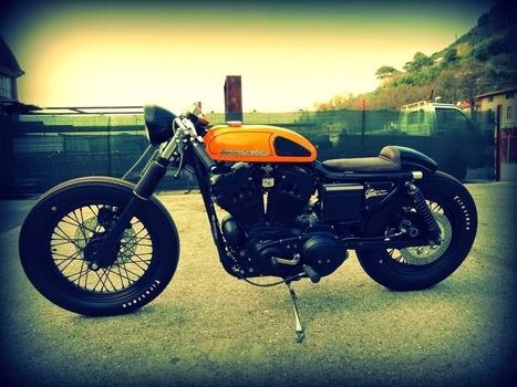 Harley Davidson Sporty 883 Cafe Racer - Grease n Gasoline | Cars | Motorcycles | Gadgets | Scoop.it