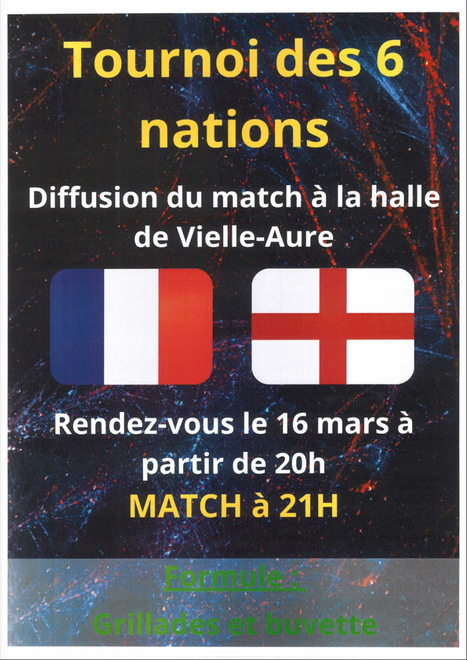 Rugby à XV : Projection du match France-Angleterre le 16 mars à Vielle-Aure | Vallées d'Aure & Louron - Pyrénées | Scoop.it