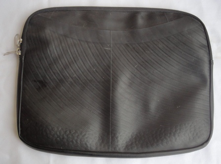Recycled Inner Tube Laptop Cover | Eco-Friendly Messenger Bags By Disabled Home Based Workers. | Scoop.it
