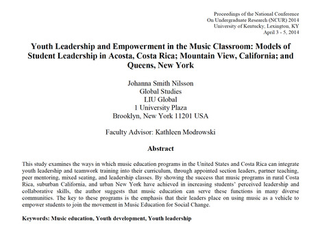 Youth Leadership and Empowerment in the Music Classroom | Social & Emotional Learning and Critical Perspectives on SEL Related Initiatives | Scoop.it