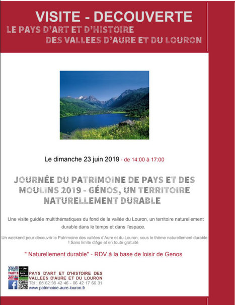 #JPPM2019 Visite guidée de Génos le 23 juin | Vallées d'Aure & Louron - Pyrénées | Scoop.it