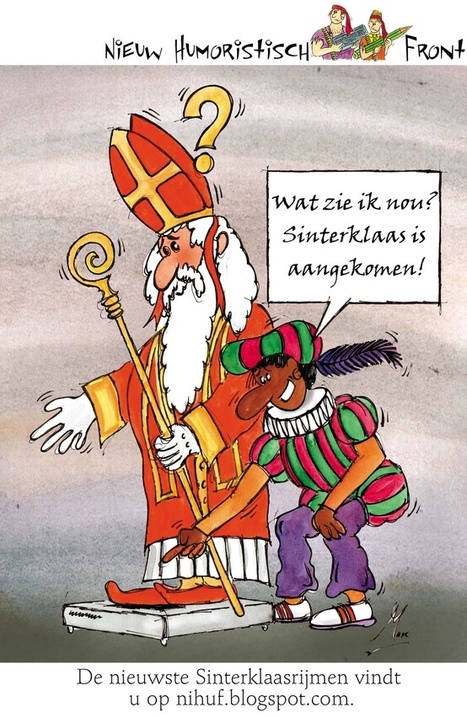 Cartoon Sinterklaas Is Aangekomen Sinterklaa