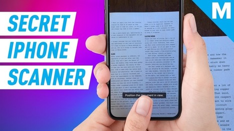 How to scan documents using your iPhone | ED 262 Research, Reference & Resource Skills | Scoop.it