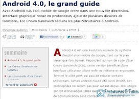 Le site du jour : Android 4.0, le grand guide | mlearn | Scoop.it