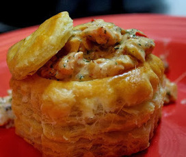 Cuisine maison, d'autrefois, comme grand-m&egrave;re: Recette de bouch&eacute;es &agrave; la Reine garnies de mousse de saumon, champignons et son sabayon au Sauternes | La Gastronomie | Scoop.it