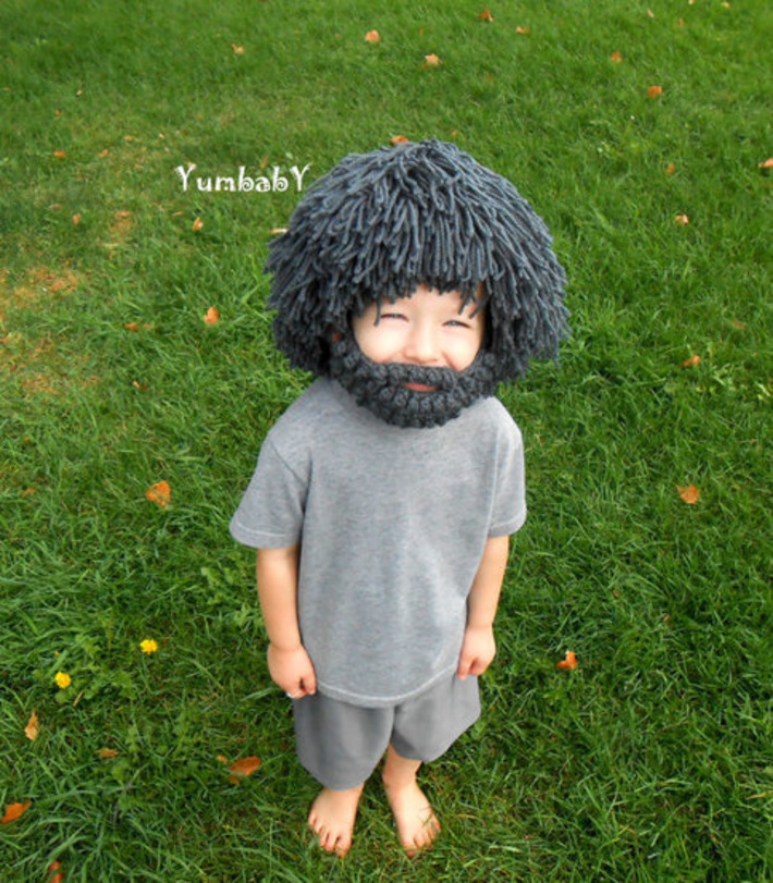 Wig Beard Hat- Halloween Costume- Any Color- Hobo- Mad Scientist- Rasta- Caveman- Boys Halloween Costume | Kitsch | Scoop.it
