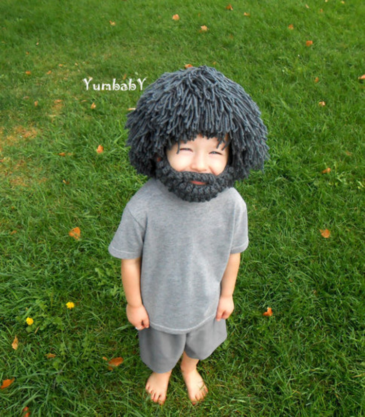 Wig Beard Hat- Halloween Costume- Any Color- Hobo- Mad Scientist- Rasta- Caveman- Boys Halloween Costume | Kitsch | Scoop.it