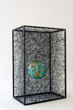 Chiharu Shiota: State of Being (globe) | Art Installations, Sculpture, Contemporary Art | Scoop.it