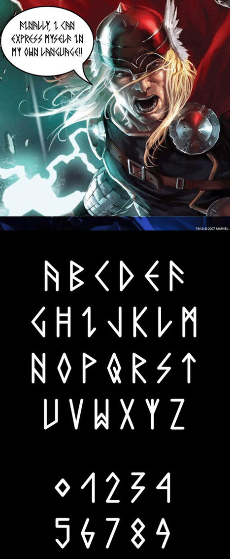 Comic Runes - Free Font | Freakinthecage Webdesign Lesetips | Scoop.it