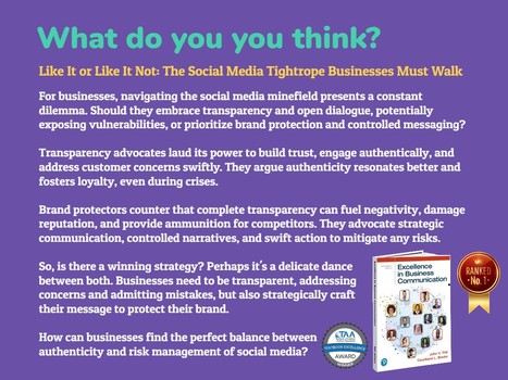 The Social Media Tightrope Businesses Must Walk | Business Communication 2.0: Social Media and Digital Communication | Scoop.it