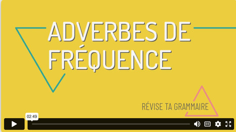 Les adverbes de fréquence | FLEursdeFLE | Scoop.it