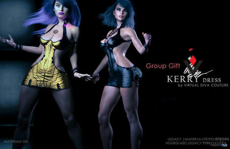 Kerry Dress November 2021 Group Gift by Virtual Diva Couture | Teleport Hub - Second Life Freebies | Second Life Freebies | Scoop.it