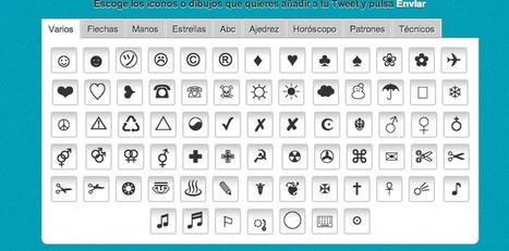 Símbolos para decorar tus tweets | TIC & Educación | Scoop.it