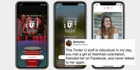 Tinder rolls out 'Tinder U' feature exclusively for college students  | consumer psychology | Scoop.it