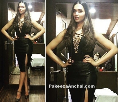 Deepika Padukone in Black Tight Skirt by Intrinsic by Muskaan Goswami | Indian Fashion Updates | Scoop.it