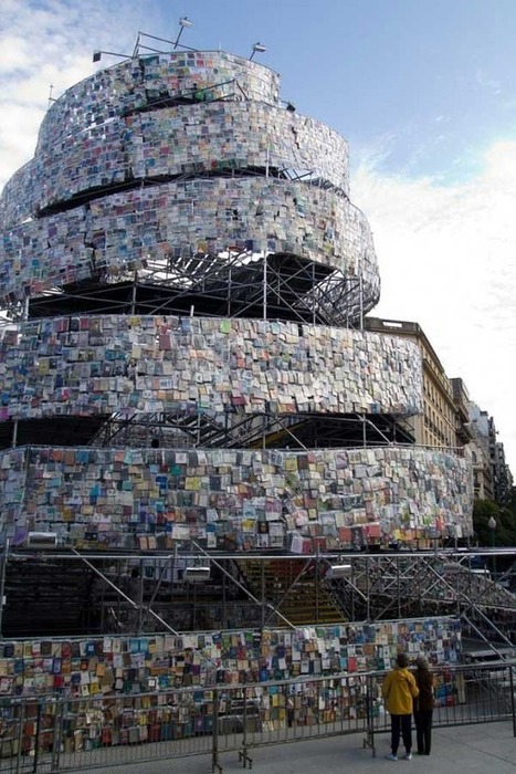 "Tower of Babel" by Marta Minujin | Art Installations, Sculpture, Contemporary Art | Scoop.it