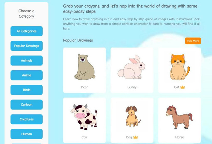 DrawInkPaper : Un site Web pour apprendre aux enfants à dessiner | TIC, TICE et IA mais... en français | Scoop.it